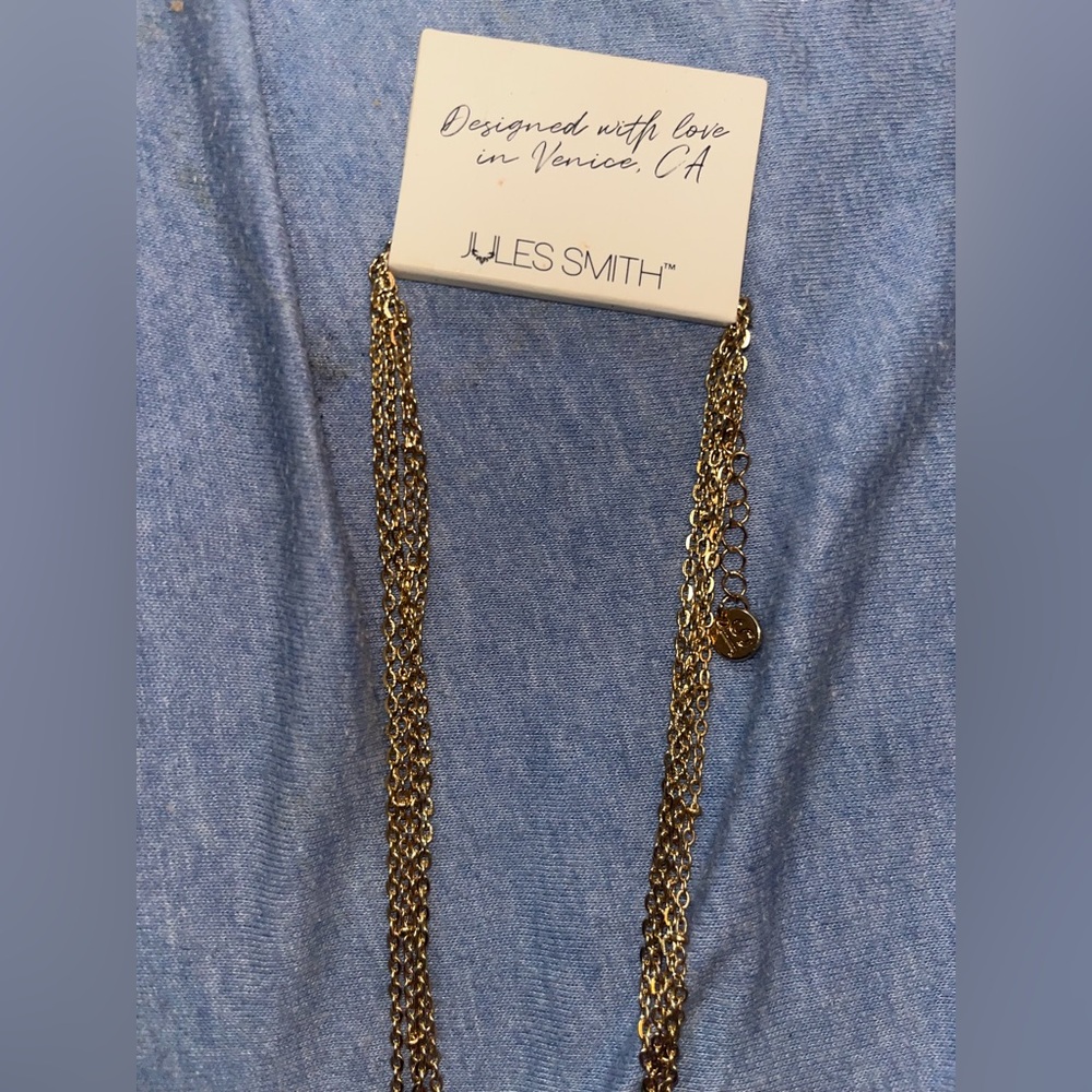 *BRAND NEW/UNUSED 🆕* Women’s Jules Smith Gold & Turquoise Layered Necklace - Picture 12 of 13